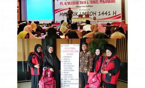  Al Muchtar Tour and Travel Pekanbaru Gelar Manasik Umrah dan Gathering